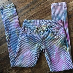 Bubblegum skinny Jeans Tie Dye 5/6